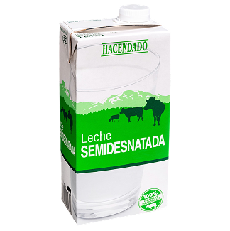 Llet semidesnatada